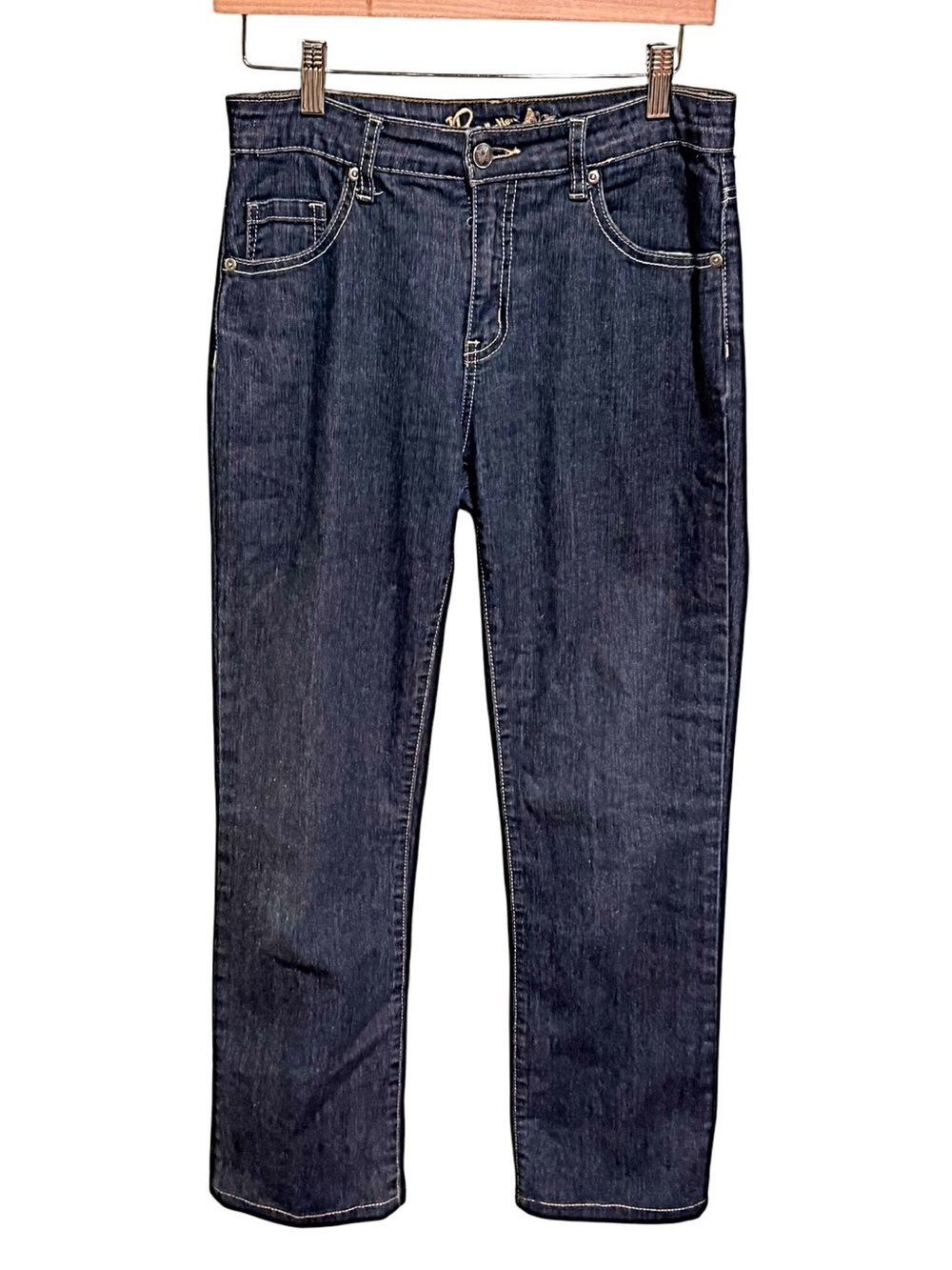NWOT JD Collection Women's Straight Leg Jeans in Dark Indigo - Size 29